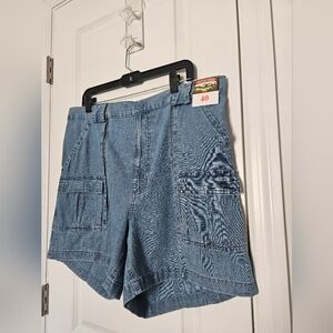 NWT Weekender Mens Denim Cargo Shorts Size 40 100% COTTON